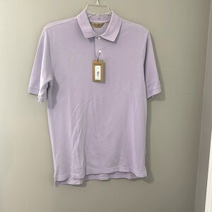 Roundtree and York gold label men’s purple short sleeve polo shirt small